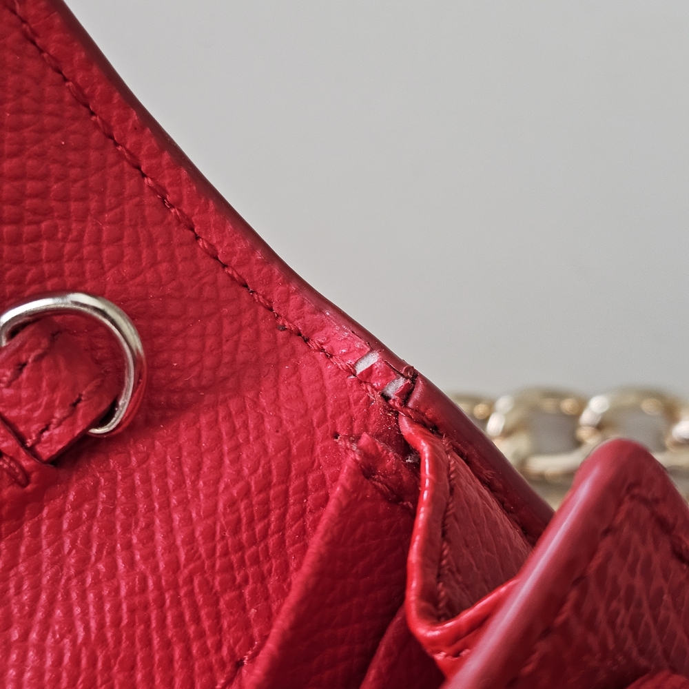 Coach Red And Pink Crossbody Wallet with Gold Hardware - Picture 12 of 16